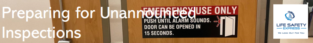 Preparing for unannounced inspections