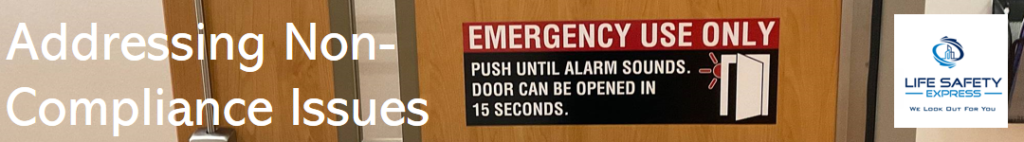 Addressing non-compliance issues