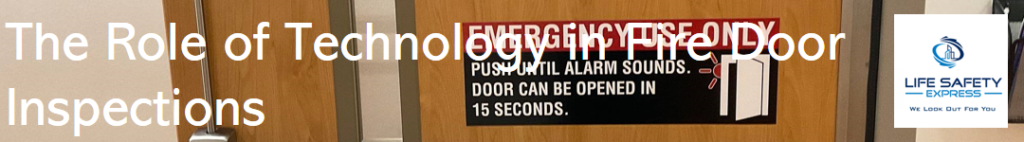 The role of technology in fire door inspections